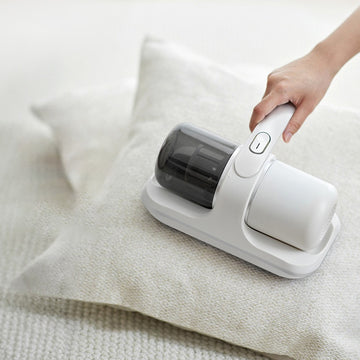 Portable Vacuum Powerful Bed Vacuum Cleaner Rechargeable Portable Vacuum For Pet Hair Carpets Floors Blue Household Cleaning Supplies