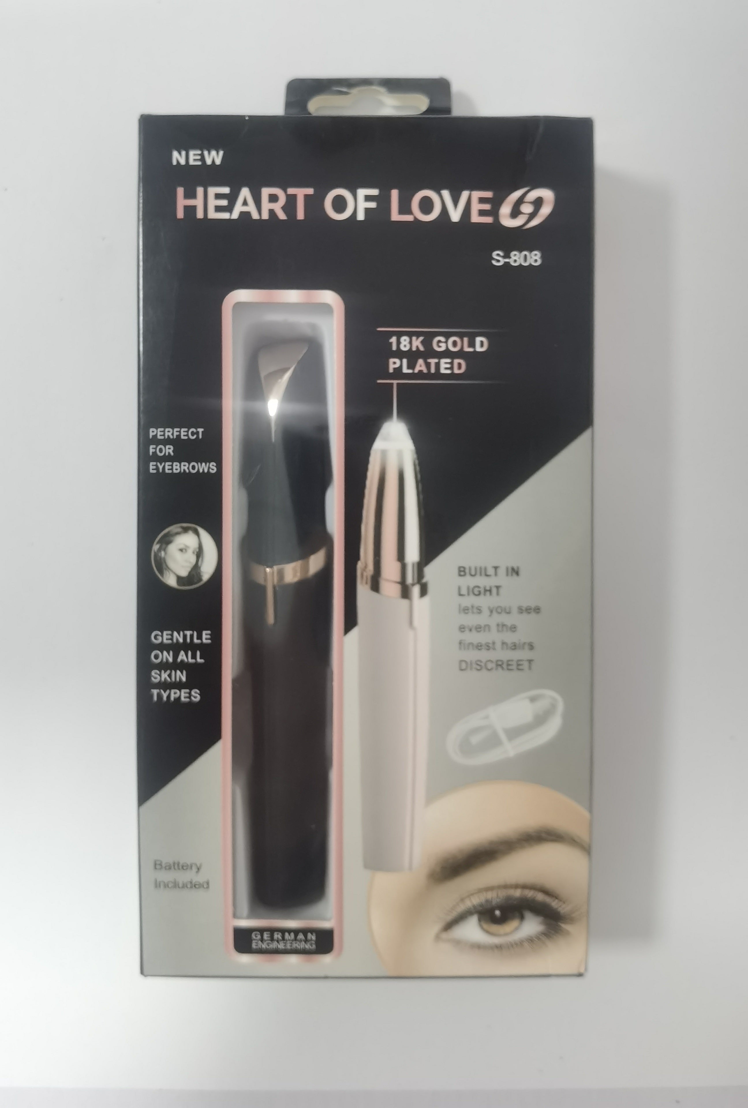 Mini Electric Eyebrow Trimmer – Painless Razor Epilator with LED Light