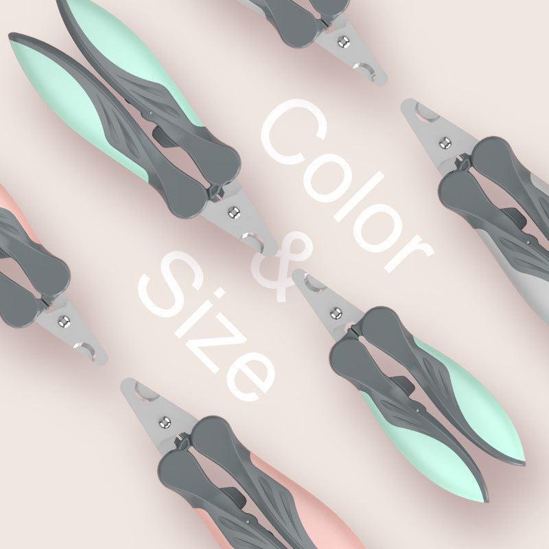 Ergonomic Pet Nail Clippers with Stainless Steel Blades
