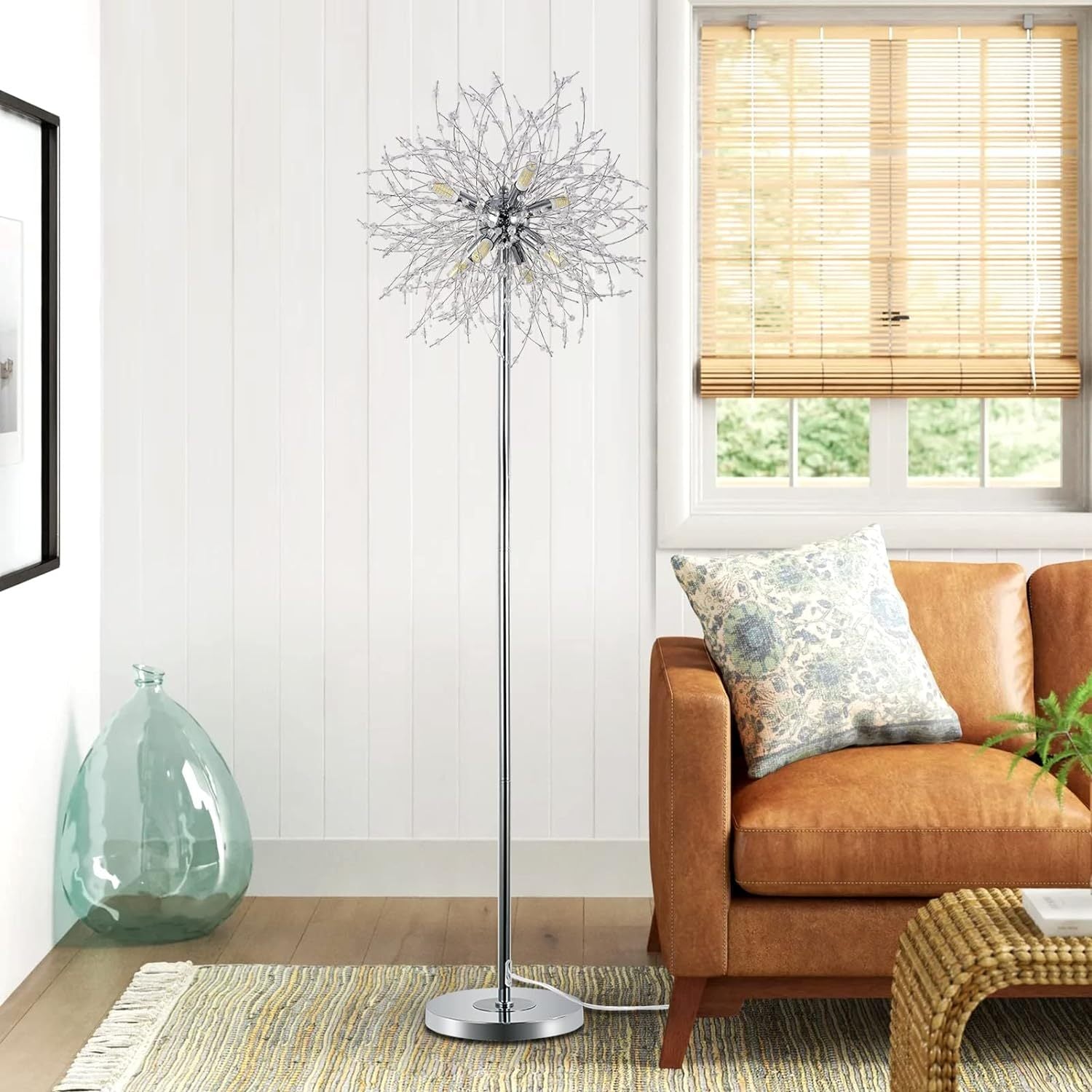 Elegant Crystal Floor Lamp