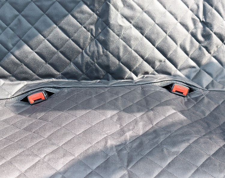 Waterproof Dog Car Seat Cover with Mesh Window & Side Zippers