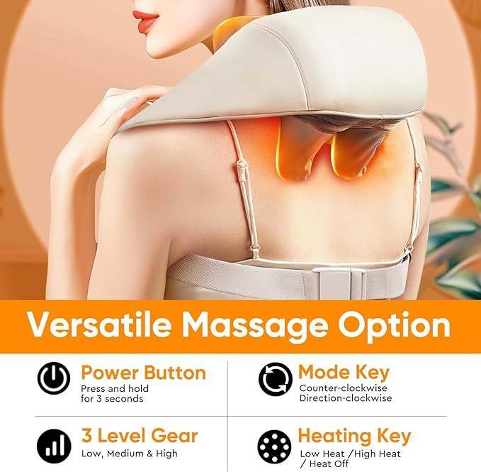 Wireless Heated Neck & Shoulder Massager