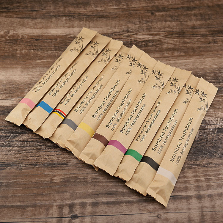 Eco-Friendly Bamboo Toothbrush Set