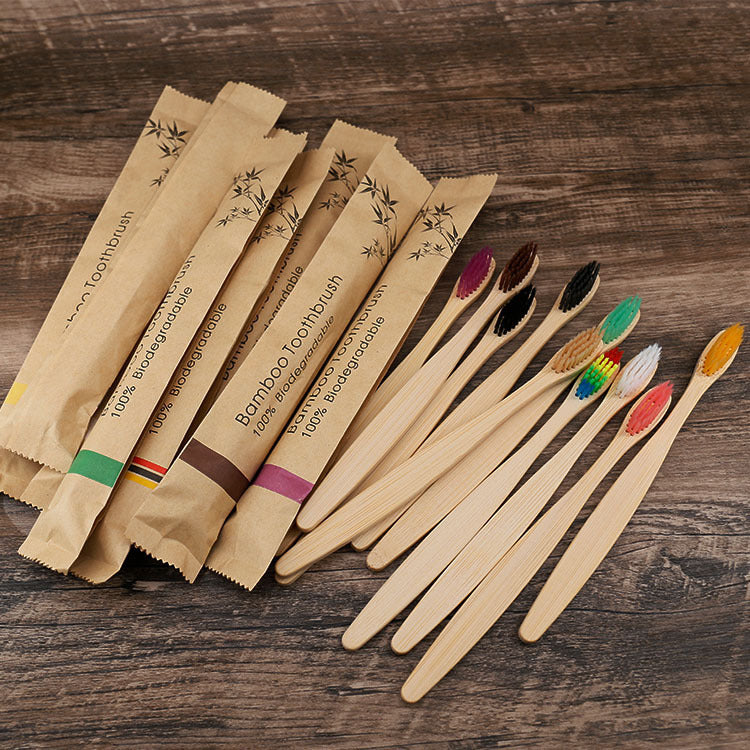 Eco-Friendly Bamboo Toothbrush Set