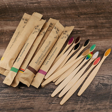 Eco-Friendly Bamboo Toothbrush Set