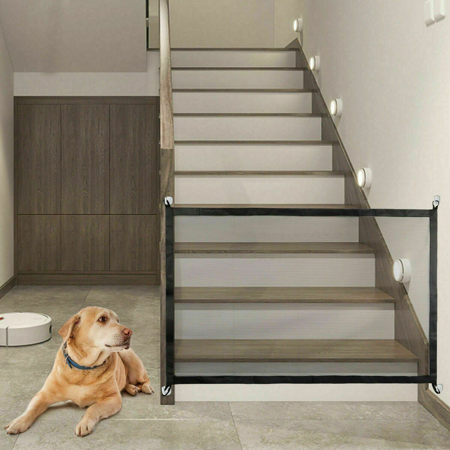 Retractable Mesh Pet Safety Gate