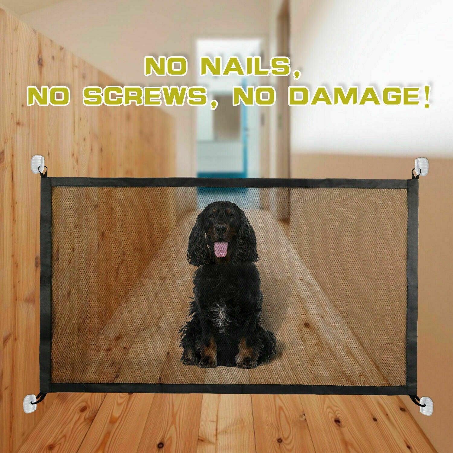 Retractable Mesh Pet Safety Gate