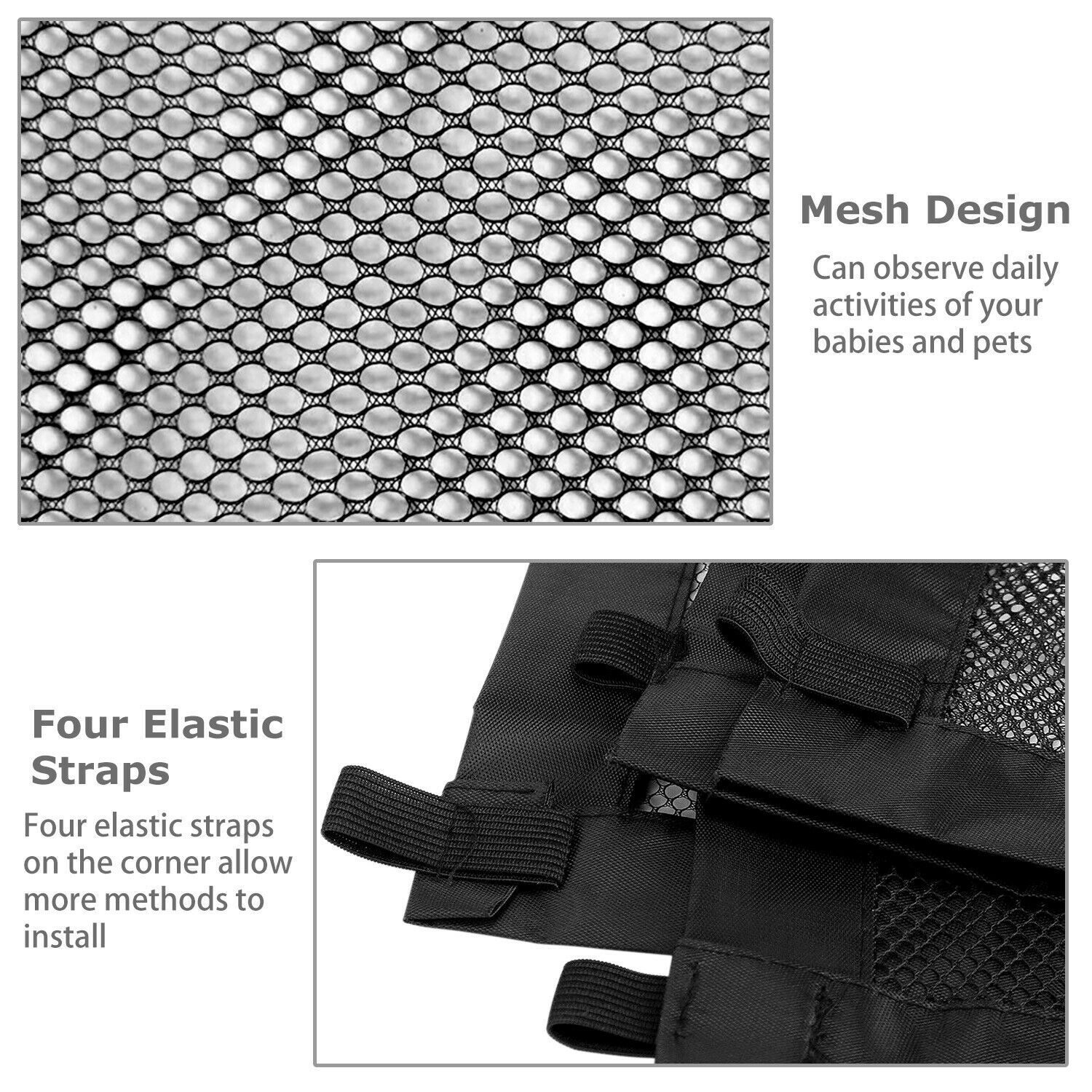 Retractable Mesh Pet Safety Gate