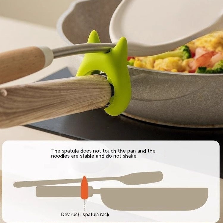 Silicone Pot Edge Spoon Holder