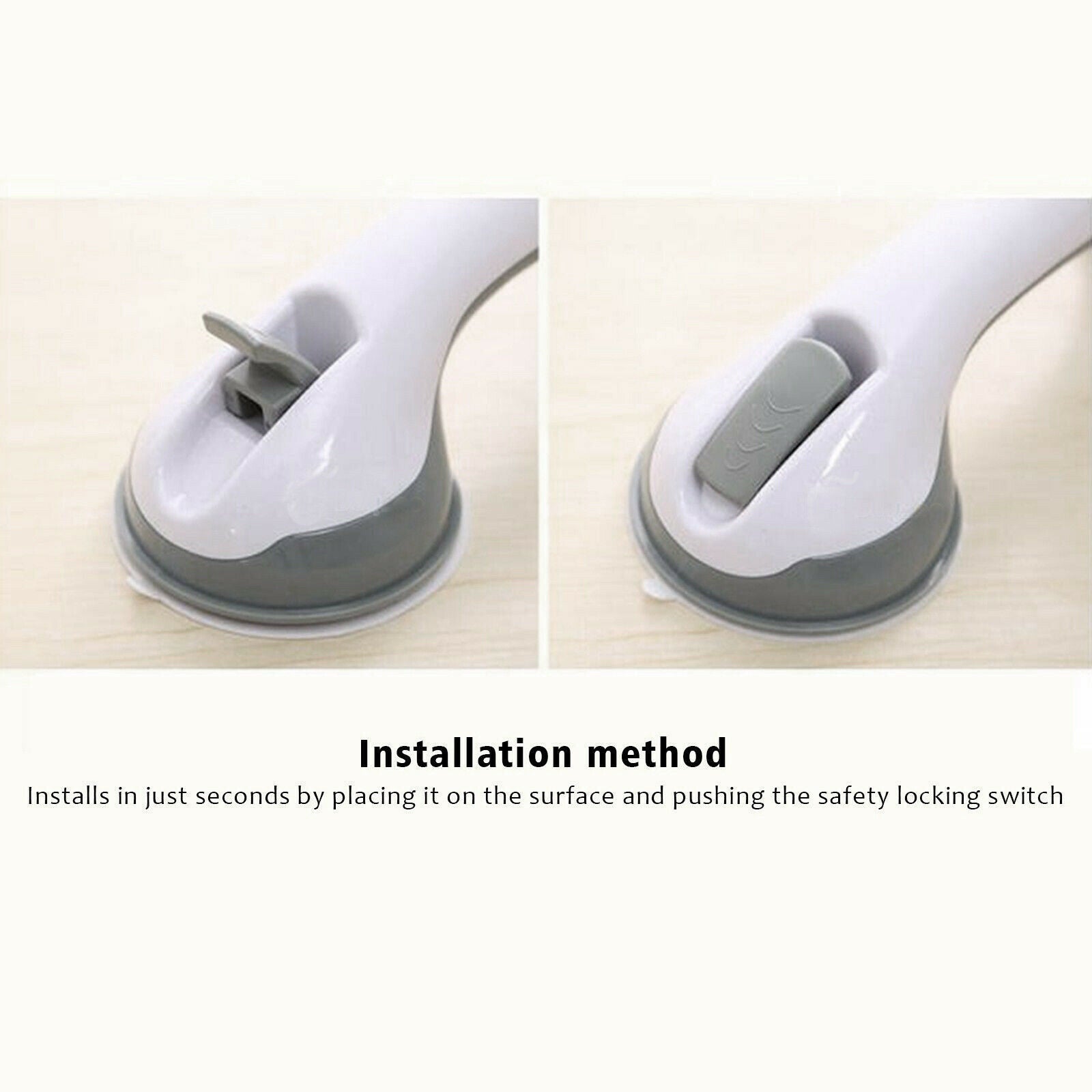 Strong Suction Safety Shower Handle Grab Bar