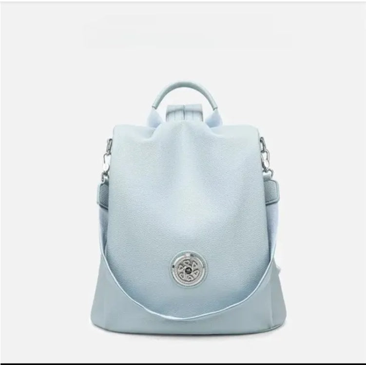 Haze Blue Convertible Shoulder & Backpack