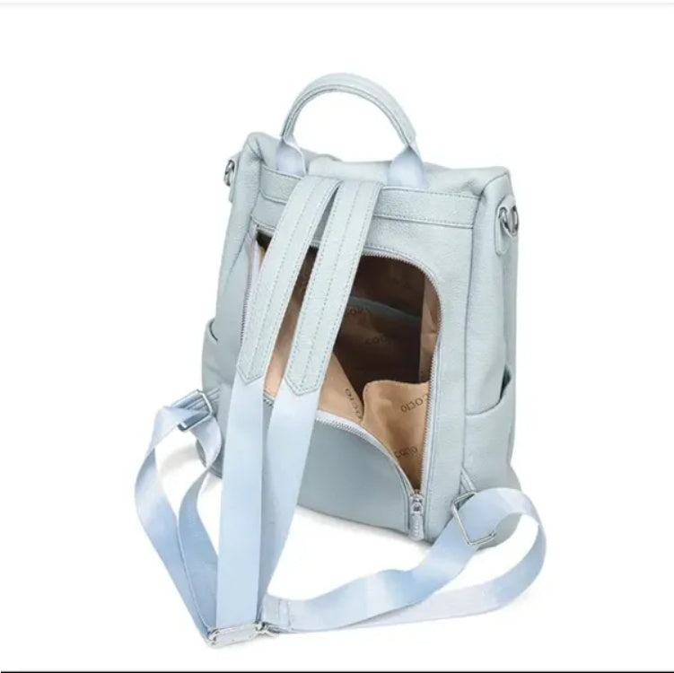 Haze Blue Convertible Shoulder & Backpack