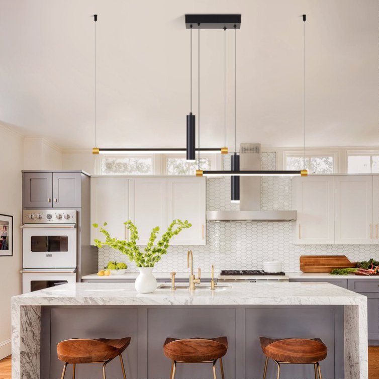 Modern Adjustable Linear Pendant Light