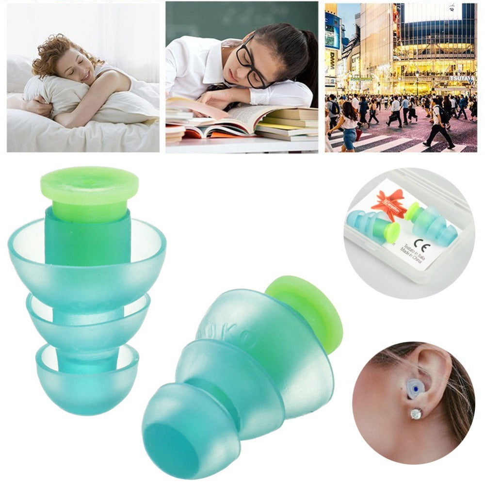 Soft Silicone Anti-Noise Earplugs