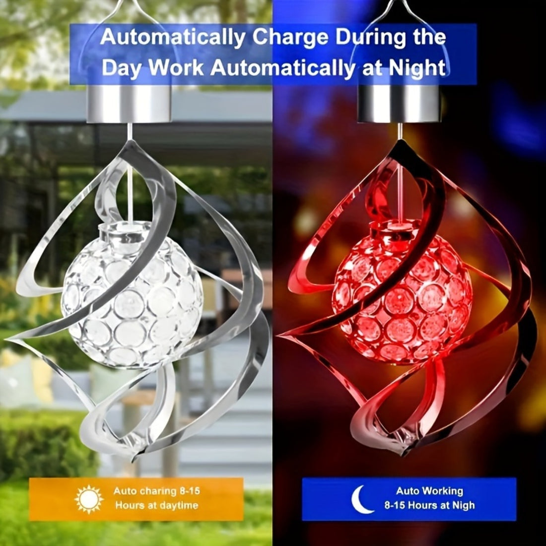 Solar Wind Chime Light for Outdoor Decoration