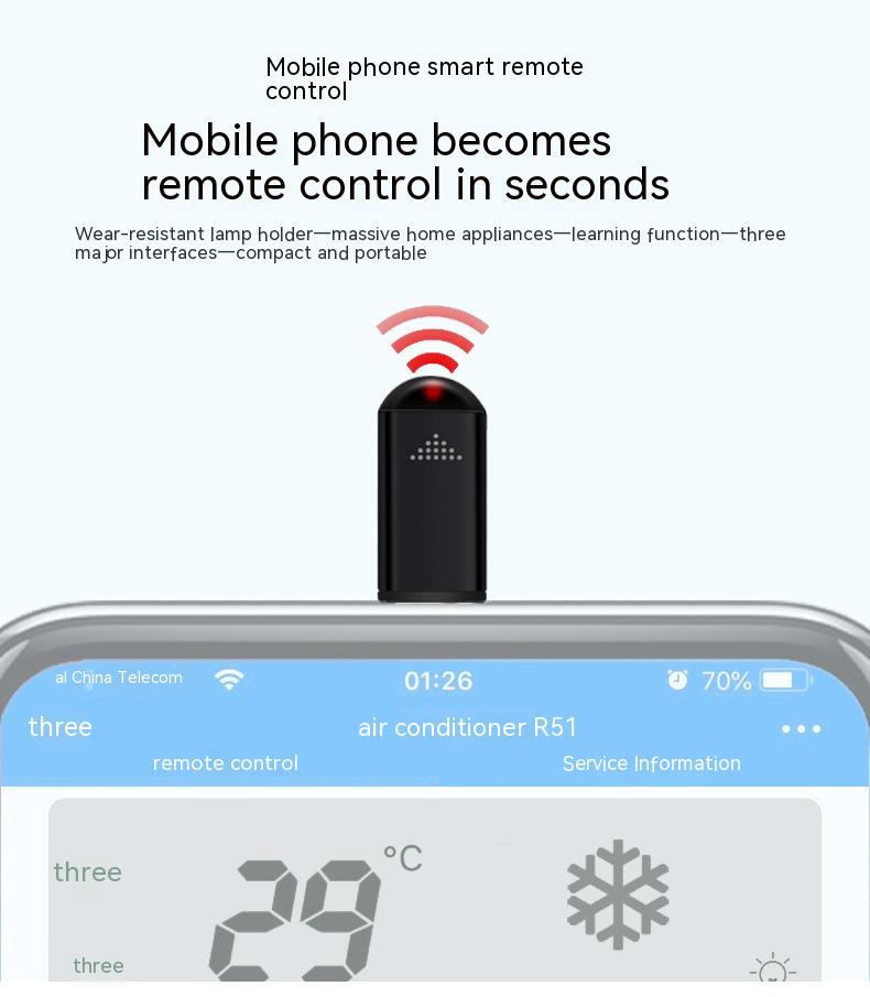 Aluminum Infrared Remote Control for Smartphones