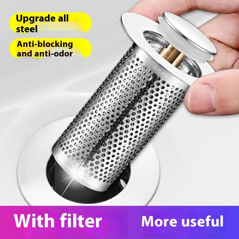 304 Stainless Steel Bounce Core Basin Drainer