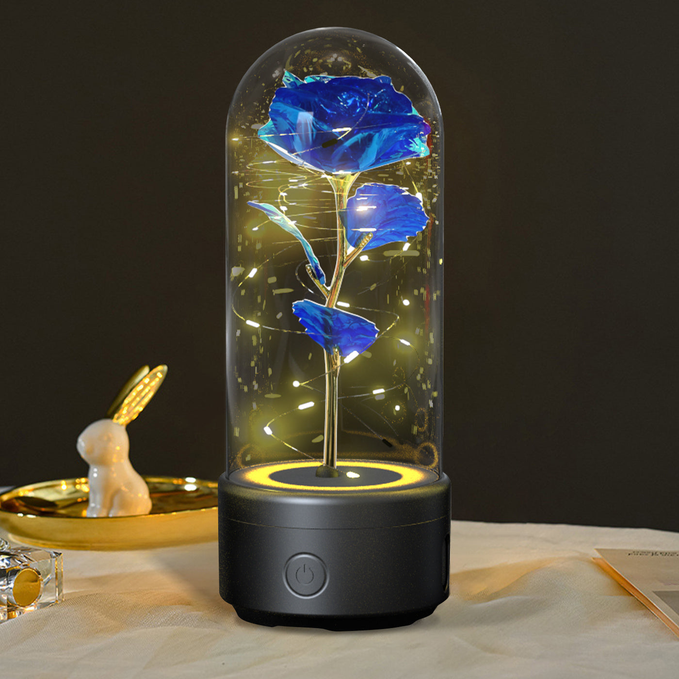 Romantic LED Strip Light with Glass Lampshade