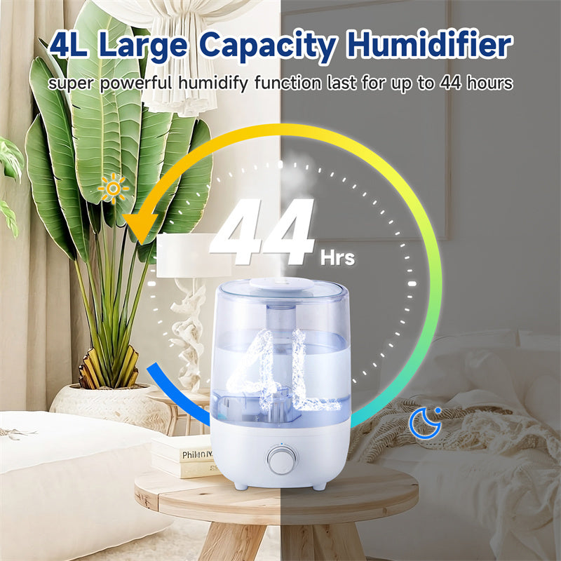 Low Water Level Protection BPA-Free 4L Mechanical Humidifier