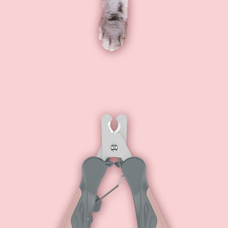 Ergonomic Pet Nail Clippers with Stainless Steel Blades