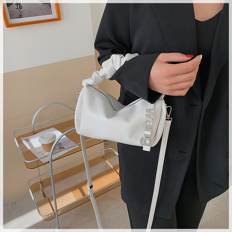 Women's New Shoulder Bag Fairy Student Underarm Bag Women's Pleated Handbag
