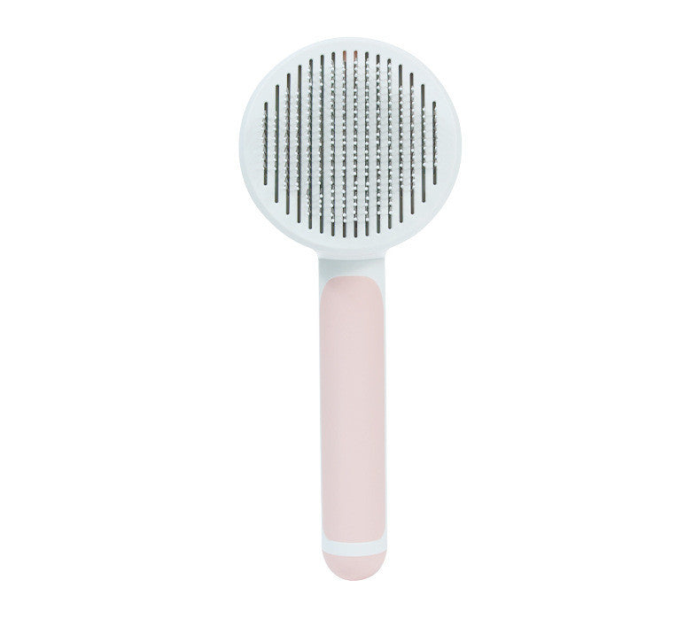 Self-Cleaning Pet Grooming Comb with 135° Stainless Steel Needles