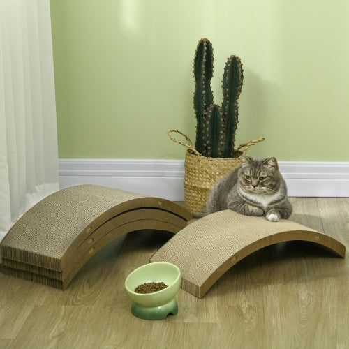 PawHut 4-Pack Cat Scratching Board