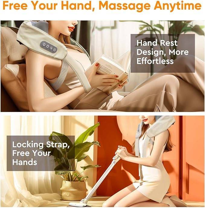 Wireless Heated Neck & Shoulder Massager