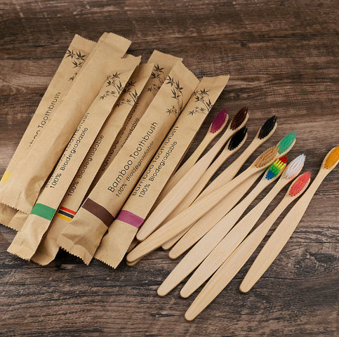 Eco-Friendly Bamboo Toothbrush Set