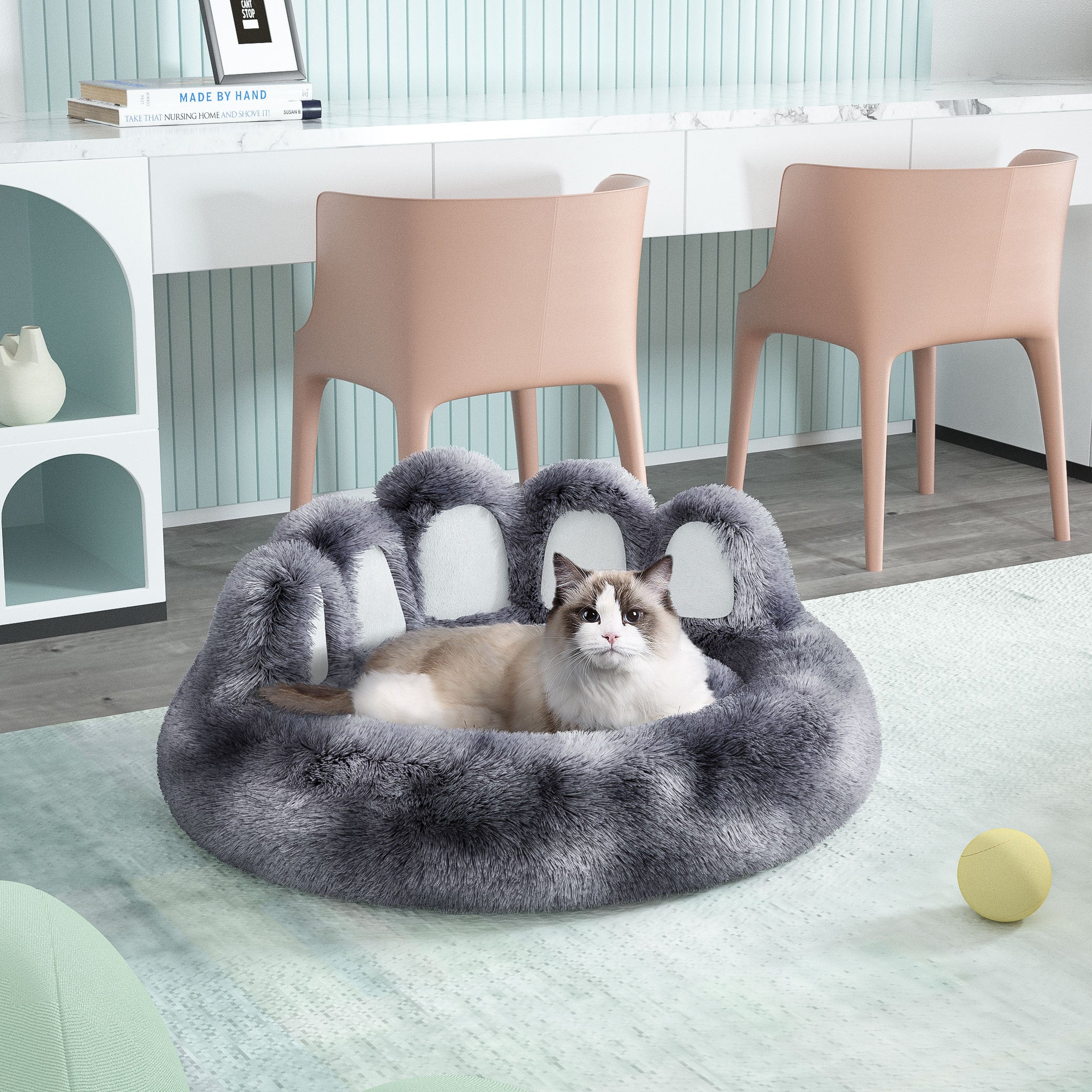 PETART Standing Bear Paw Dog Bed
