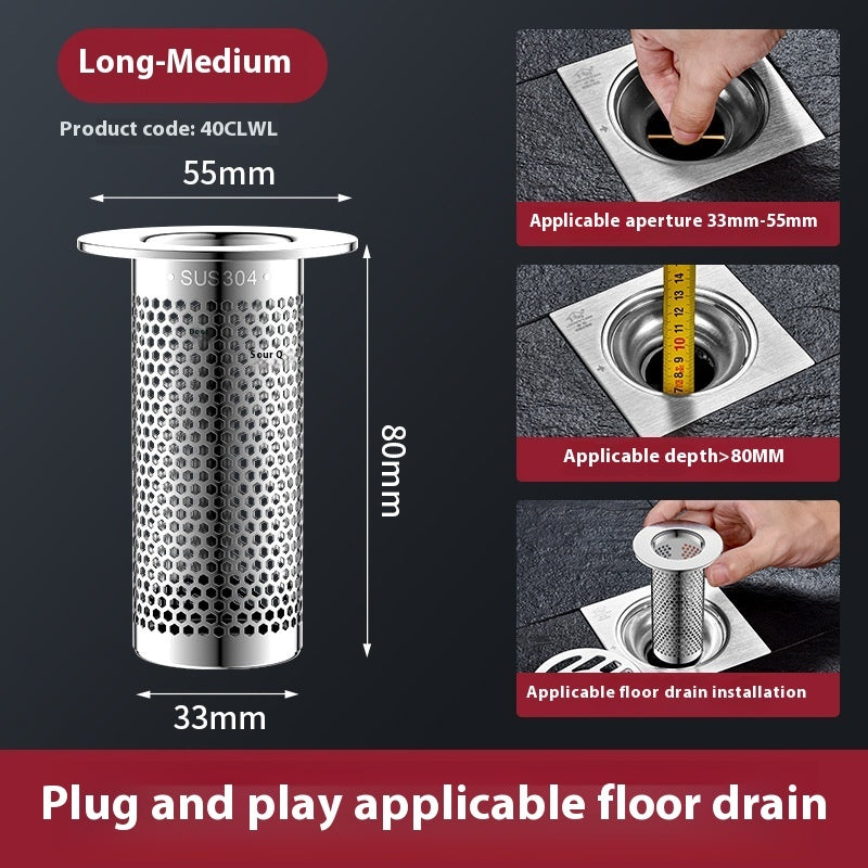 304 Stainless Steel Bounce Core Basin Drainer