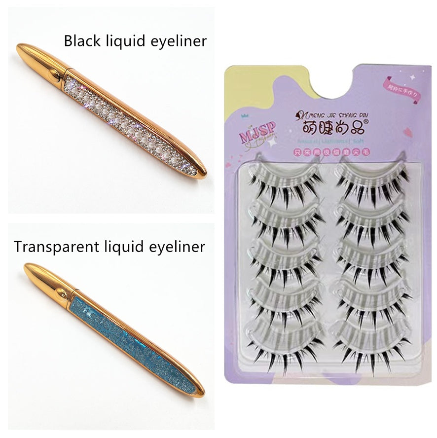False Eyelashes Self-Adhesive Eyeliner – Multicolor Options