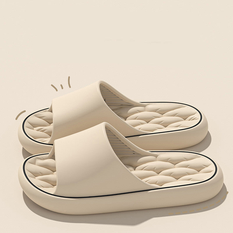 Breathable EVA Hollow Thick-Soled Slippers for Home