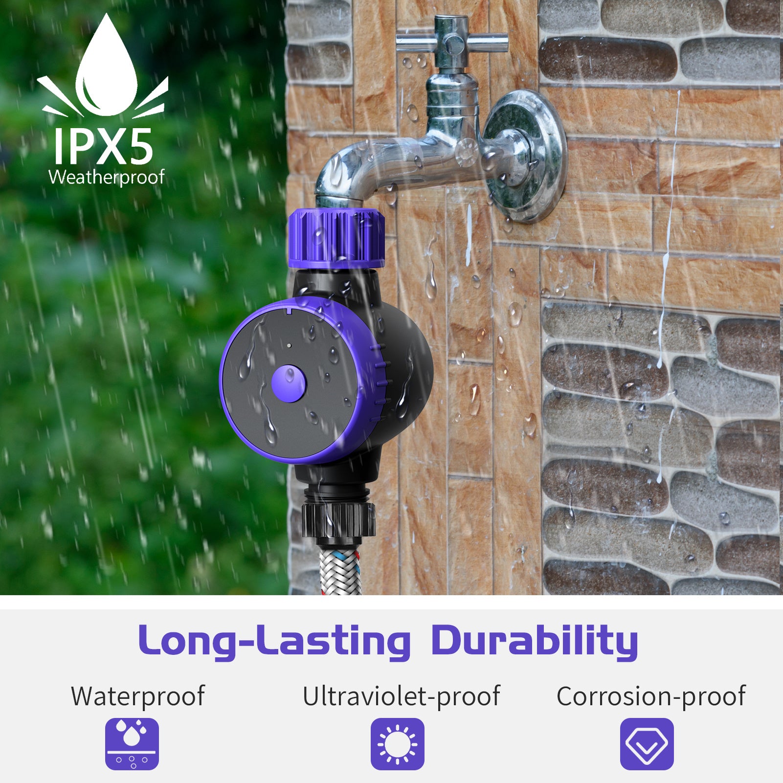 Smart Water Timer with APP & Voice Control – Precision Irrigation Made Easy