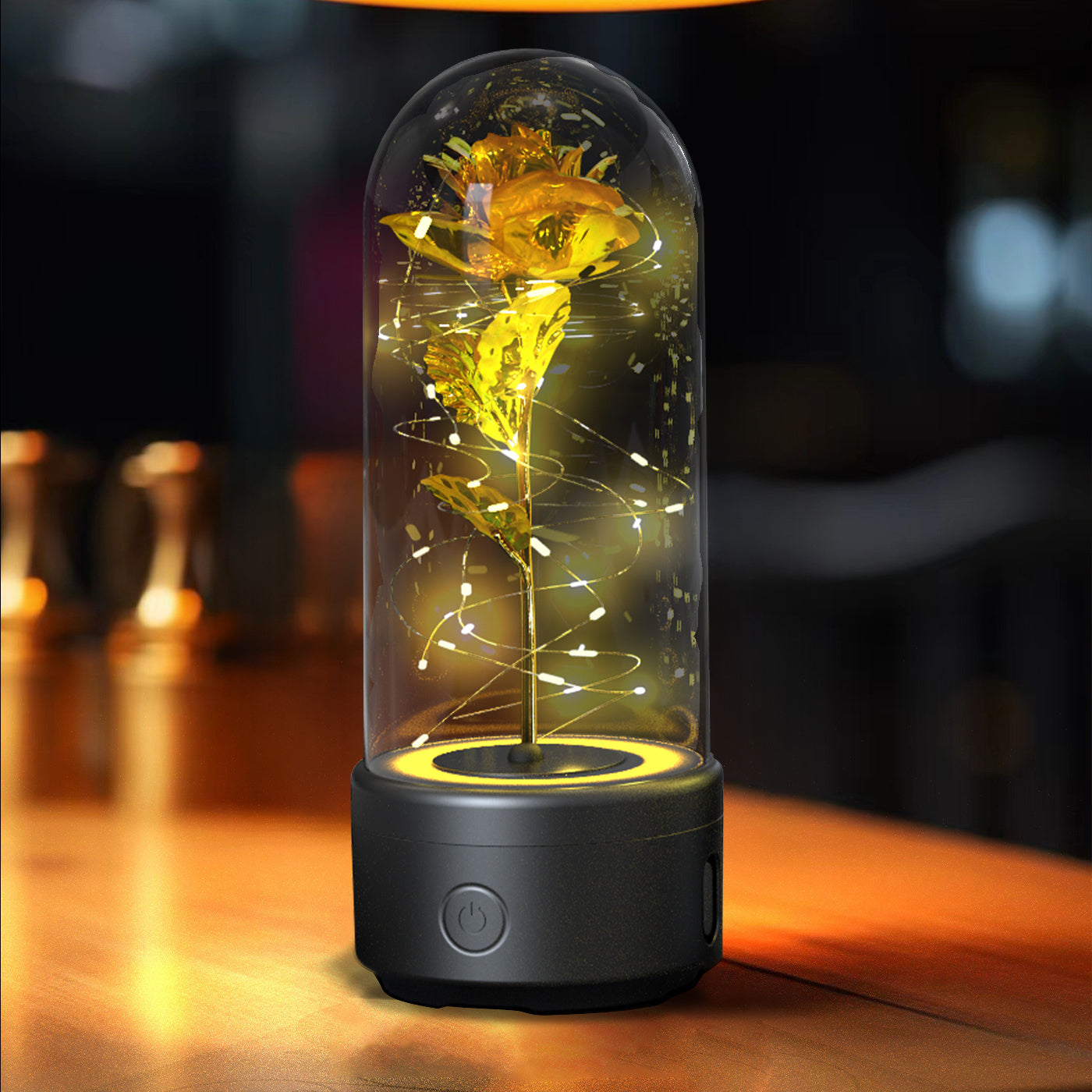 Romantic LED Strip Light with Glass Lampshade