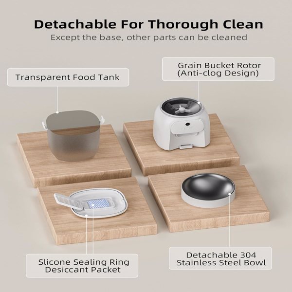 LAMPICK Smart Cat Feeder with 1080P HD Camera & App Control