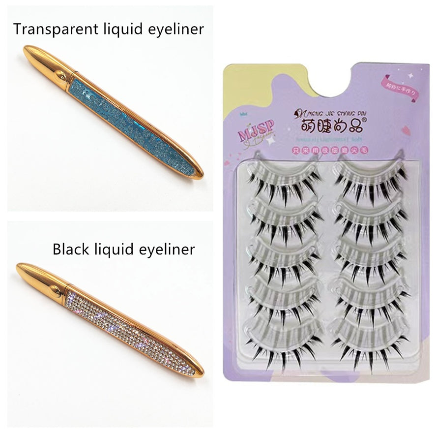 False Eyelashes Self-Adhesive Eyeliner – Multicolor Options