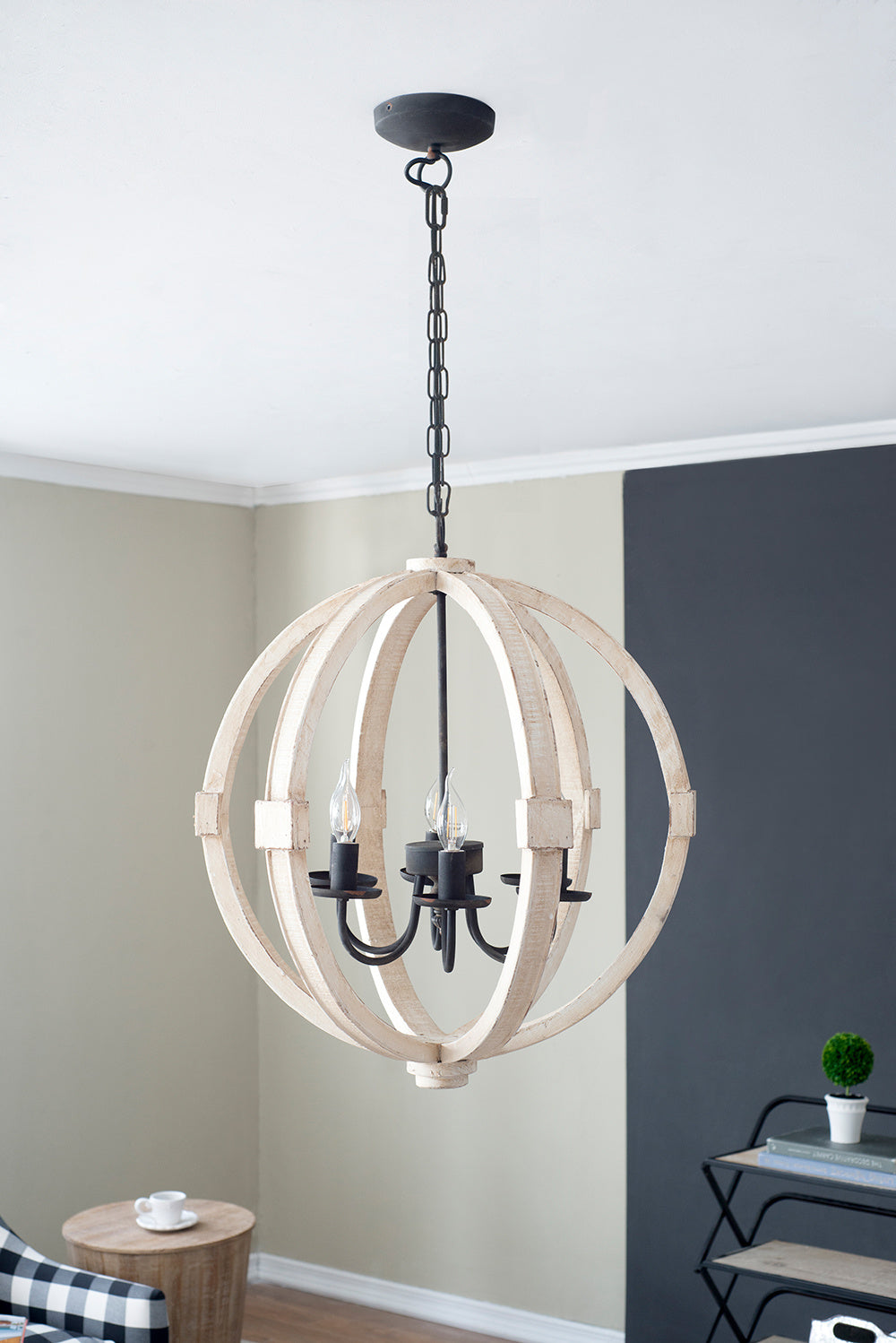Calder 6-Light Wooden Chandelier