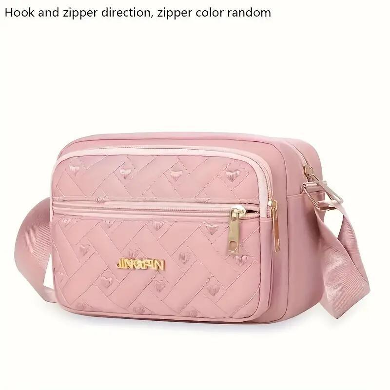 Oxford Cloth Multi-Layer Crossbody Bag