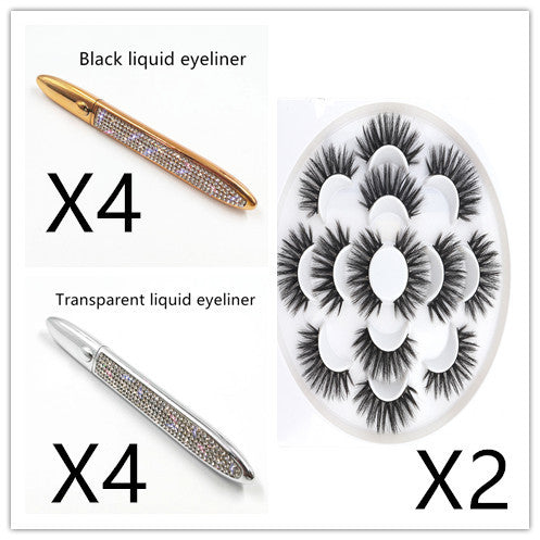 False Eyelashes Self-Adhesive Eyeliner – Multicolor Options