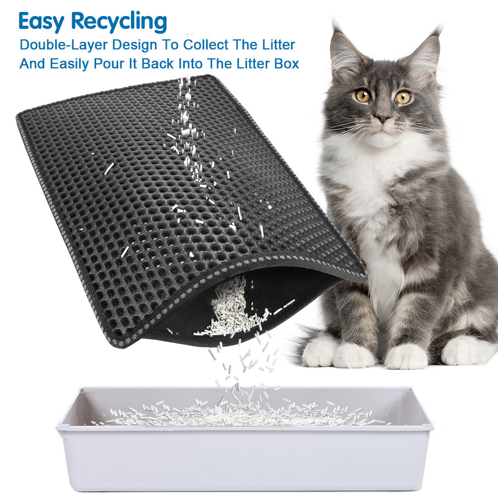 Double-Layer EVA Cat Litter Mat