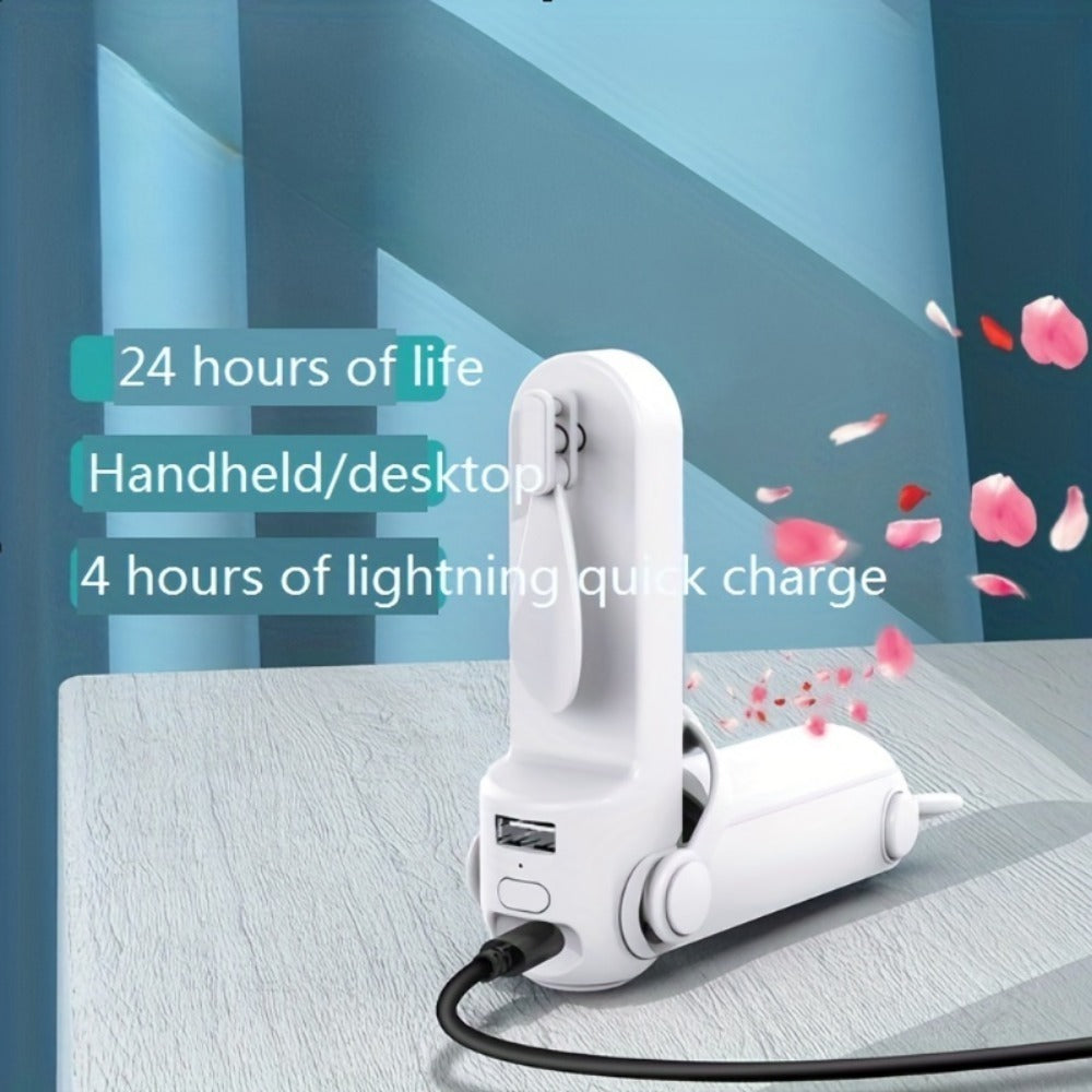 3-in-1 Portable Folding Handheld Fan