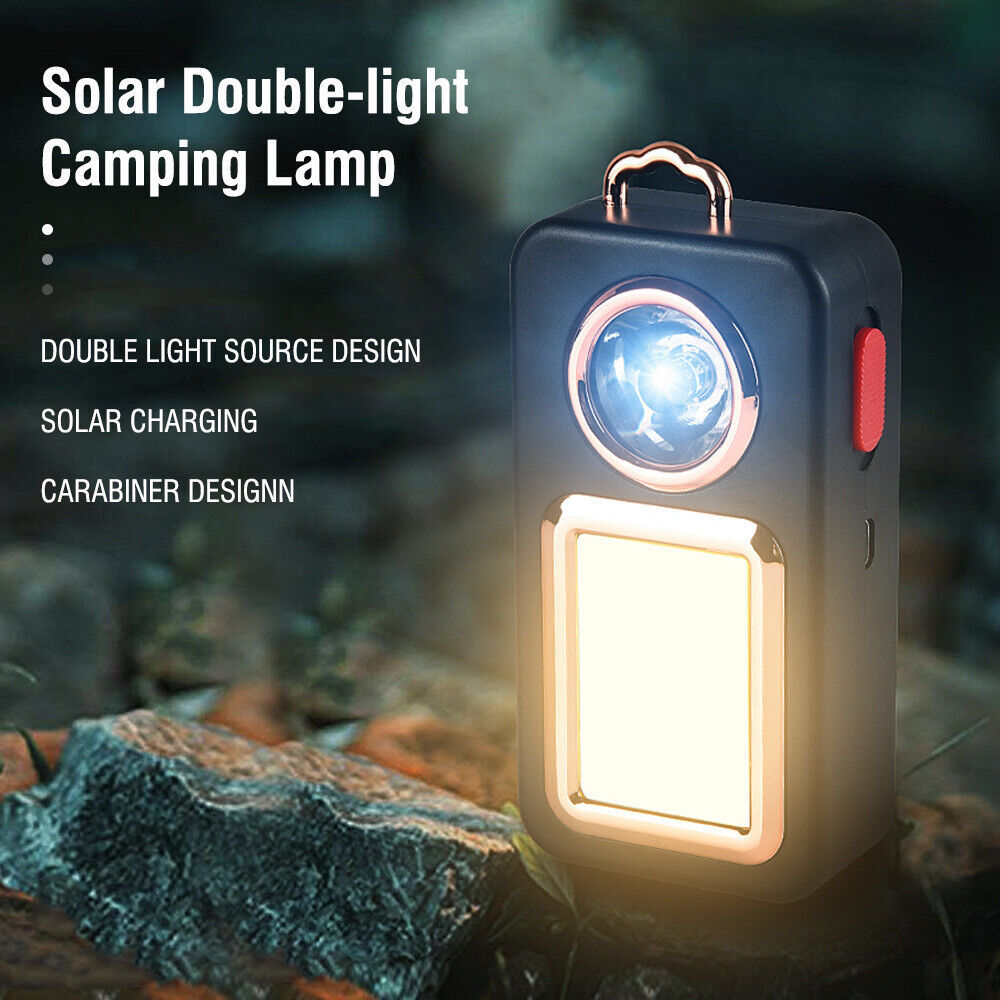 Dual Light Solar LED Camping Lamp