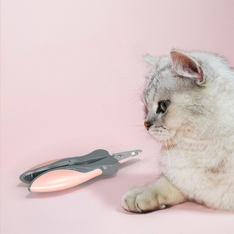 Ergonomic Pet Nail Clippers with Stainless Steel Blades