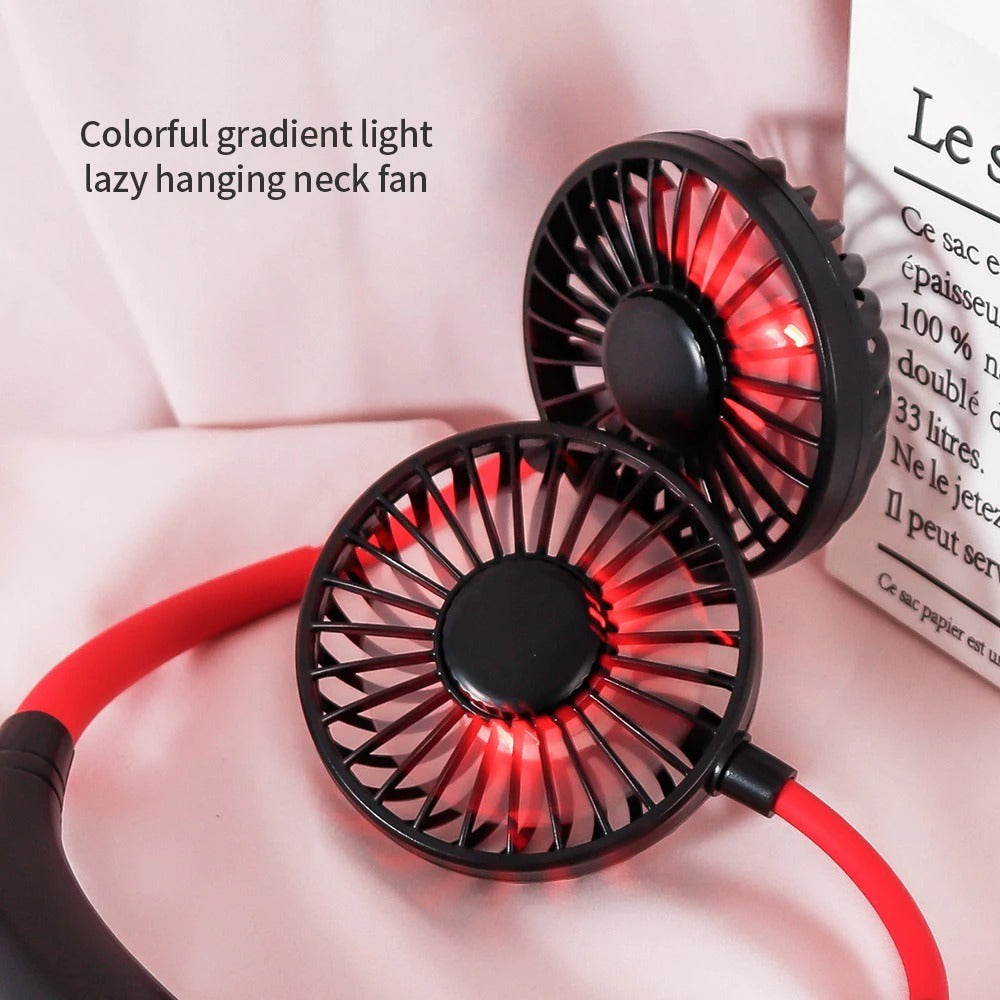 Portable Neck Fan – Wearable & Desktop Cooling Solution