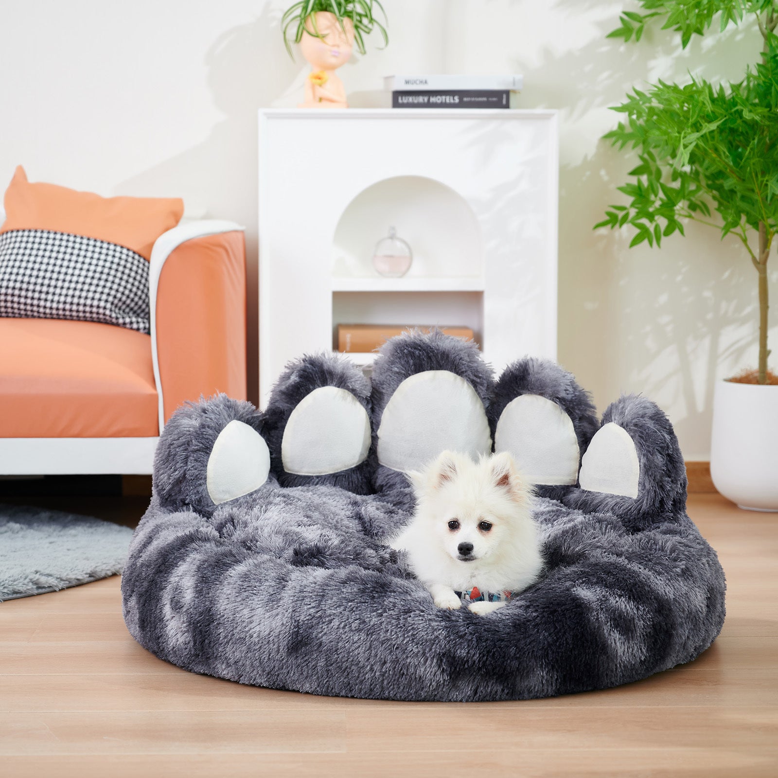 PETART Standing Bear Paw Dog Bed