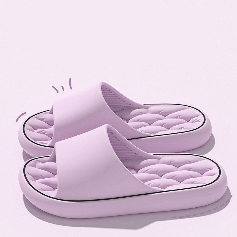Breathable EVA Hollow Thick-Soled Slippers for Home
