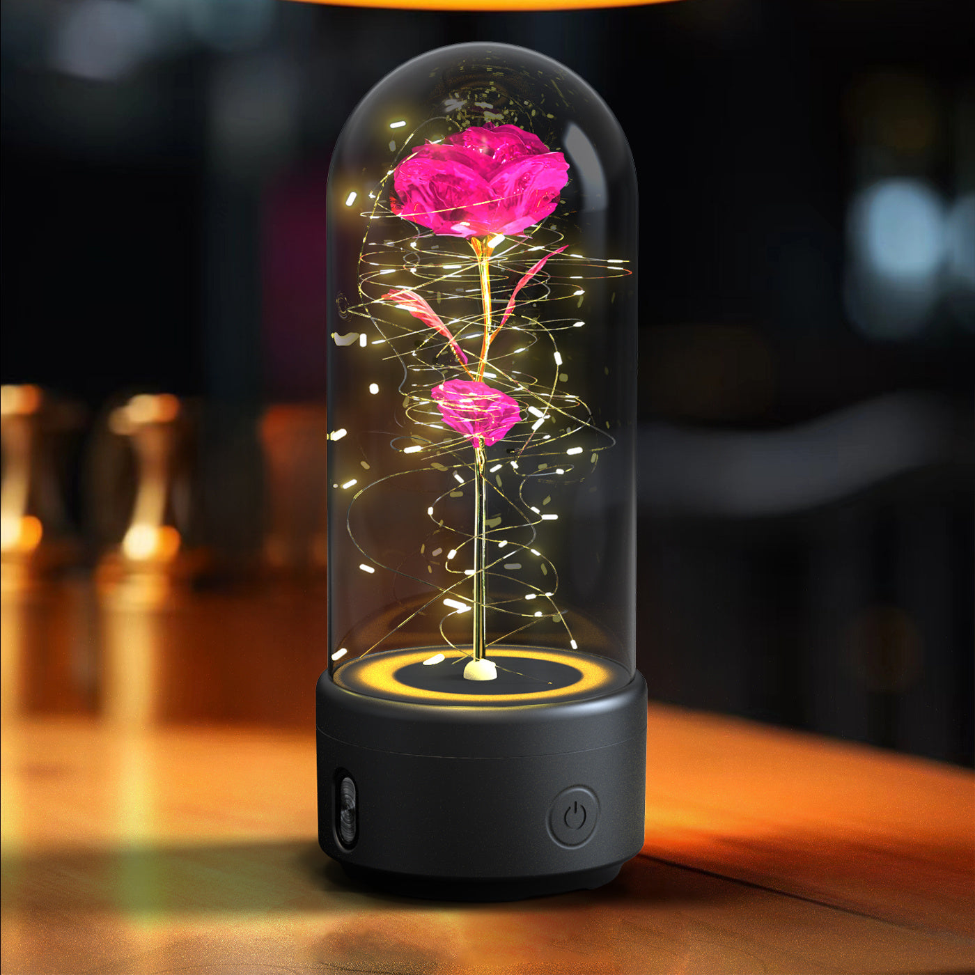 Romantic LED Strip Light with Glass Lampshade