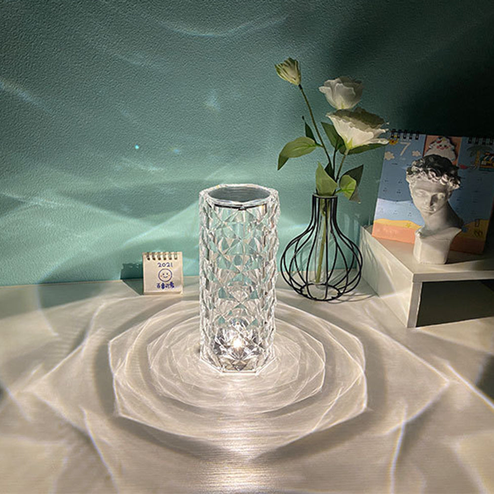 Modern Crystal LED Desk Lamp