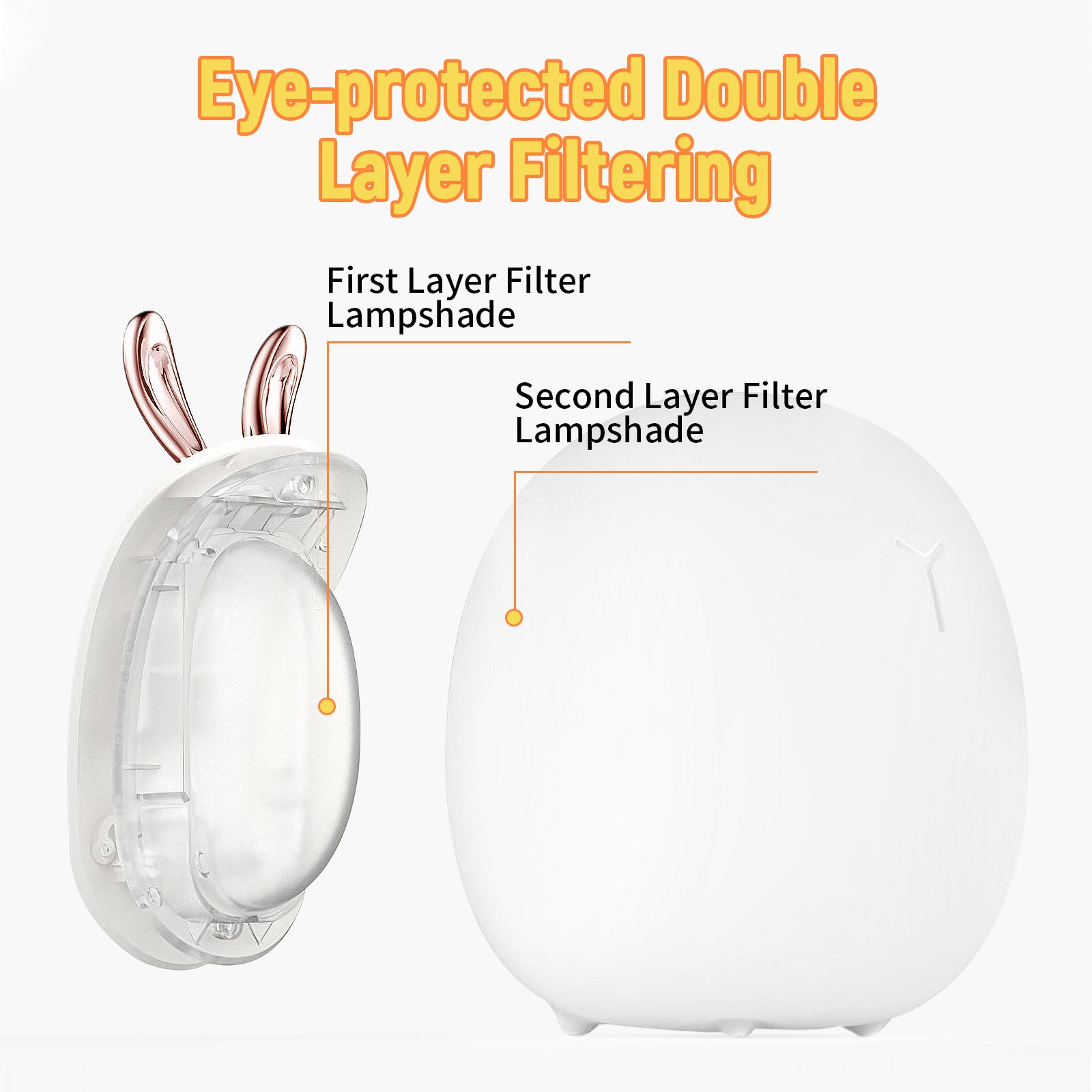 Cute Rabbit & Elk Silicone Night Light